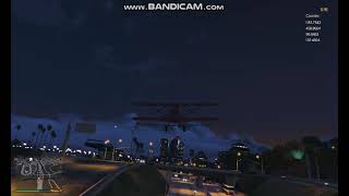 GTA V - But crop duster crashes ends video - crop duster low flying like in minor turbulence