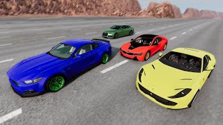 Какая машина доедет до финиша? Гонки на выживание в игре Beamng drive. Гоша и Чич.