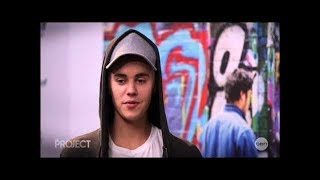 Justin Bieber interview with Pete Helliar on The Project  - Melbourne, Australia, September 28, 2015