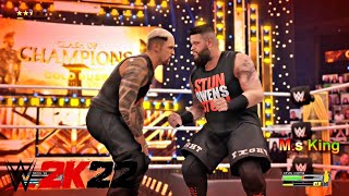 WWE 2k22 Kevin Owens VS. Solo Sikoa (Full Match) on Clash of Champions in Hindi