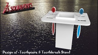 Solidworks Tutorial | How to design Toothbrush Toothpaste stand holder by CAD CAM Training