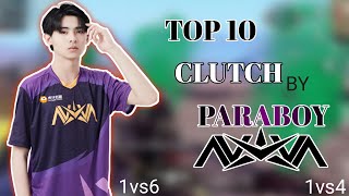 TOP10 CLUTCH BY PARABOY | WORLD CHAMPION | PUBG MOBILE