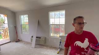 Mom’s Tiny House - We Have Sheetrock & Bathroom!