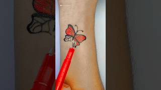 How to make Butterfly Tattoo 🦋 #shorts