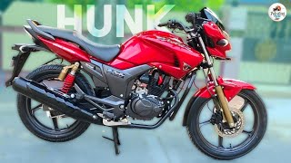 Hero Honda Hunk Red Glassy Finish Modified • PaintingFromCm