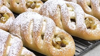 Булочки с яблоками и изюмом/ Buns with apples