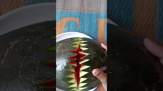 How to watermelon carving & design idea 🍉🍉#fruitcuttingdesign #fruitcarving #shorts #youtubeshorts