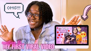 I REACTED TO MY FIRST VIRAL YOUTUBE VIDEO! 🤩😱 *DID I REALLY LIKE ROMAN ?! 🤷🏾‍♀️ | Taylor Ayani