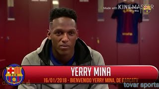 Yerry mina entrevista exclusiva en barşa tv/fc barcelona