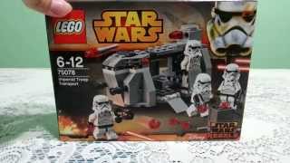 Lego star wars imperial troop transport unboxing