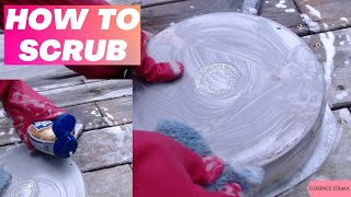 How To Scrub Burnt Bottom Of Stain less steel Pan