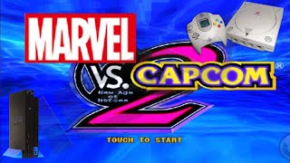 MARVEL VS.CAPCOM 2: NEW AGE OF HEROES DREAMCAST PS2 XBOX INICIO DE GAMEPLAY