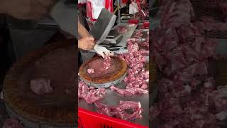 Meat Vendor Cutting Skills in Taiwan Market. #taiwanfood #food #taiwanlife #ofwtaiwan #viralshort