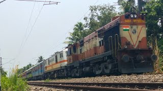 Jayanti Janta express with alco | ERS WDM3A with switched off KJM WAP7 | #indianrailways