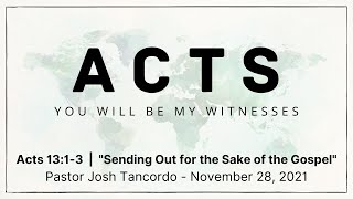 Sending Out for the Sake of the Gospel  |  Acts 13:1-3