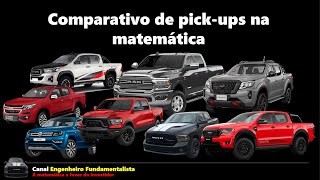 Comparativo das pick-ups top de linha do Brasil. Na matemática e sem enrolação.