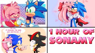 ANOTHER HOUR of Sonic x Amy - Sonamy Comic Dub MEGA COMP