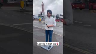 Sidhu moosewala💔legend never die sad video #sidhumoosewala #artist #art #statue #london #punjab