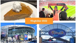 Vlogtober | England Vs USA Womens Football | Fright Night | Baking Pumpkin Pie | NFL London Games