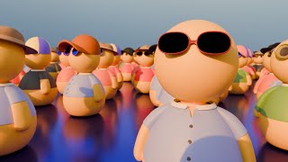 Make a Huge Crowd of Unique Characters in Blender using Geometry Nodes