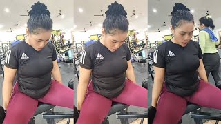 Bunda cantik gym pagi