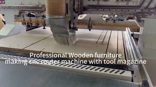 ATC CNC Router MDF Plastic PVC cutting machine for woodworking.