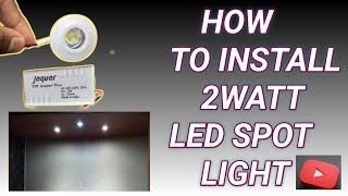 How To Install led Sopt Light In KANNADA/Spot Light fitting/Unboxing light