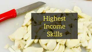 HIGHEST INCOME SKILLS || SLICING GARLIC USING SMALL KNIFE || DANGER!😂🤣✌️😅