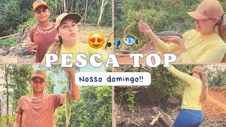 PESCARIA COM O MARIDO ❤️🎣 Quem será que pega o PEIXE primeiro ?? 🐟👏🏻