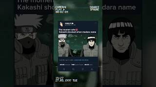 Kakashi shocked when madara name 👹 #viral #anime #naruto #shots