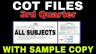 COT FILES 3RD QUARTER