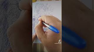 Dibujo rápido con boli de gorila...#shortsyoutube #drawing #art #dibujo