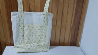 Tote bag çanta dikimi/Kanvas kol çantası dikimi