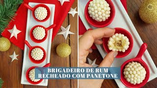 BRIGADEIRO DE RUM RECHEADO COM PANETONE│FAÇA E VENDA NATAL│NATAL