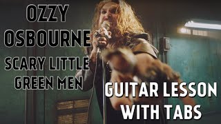 Ozzy Osbourne - Scary Little Green Men | Guitar Lesson With Tabs