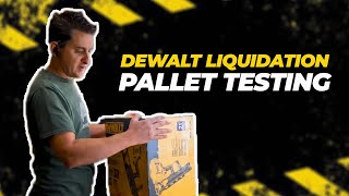 Inside look at DeWalt Power Tool Liquidation pallet testing!