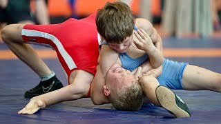 U11 Rihard Prous (EST) vs Juris Ruicis (LAT) 37kg final. Greco-roman boys youth wrestling.