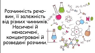 Розчинність речовин, вплив чинників.  Насичені й ненасичені, концентровані й розедені розчини.