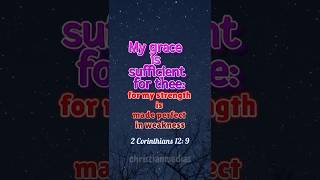 my grace is sufficient for thee @christianMedias