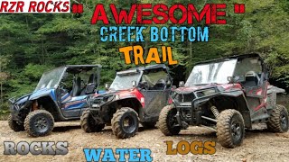 Polaris RZR's & Yamaha X2 Rock Crawling, Creek Crossing & Trail Riding