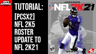 Tutorial | PCSX2 - NFL 2K5 Roster update to NFL 2K21 (Mymc + Roster DL)