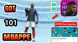 Got 101 MBAPPE | POTW - UEFA EURO 2020™ Pack Opening PES 2020 Mobile