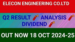 ELECON ENGINEERING CO.LTD Q2 RESULT 2024|ELECON ENGINEERING CO.LTD Q2 RESULT TODAY|