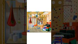 Interior inspired by Super Mario #interiordesign #kidsroom #gamingroom #shorts #mario #game