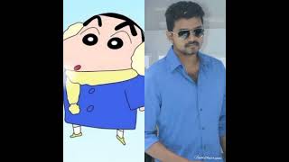 Shinchan❤Vs Vijay😍💕/shorts/Fun with everyone#shorts #funwitheveryone #shinchan #vijay