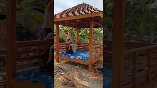 Finishing 10 gazebo #finishing #mebelblora #kayujatiblora