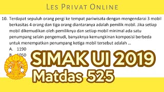 #SIMAKUI2019                                             Bahas SIMAK UI 2019 Matdas Kode 525 | No 10