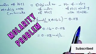 Molarity Problem