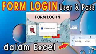 Form Log In VBA Excel