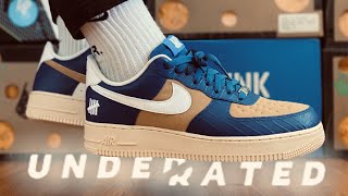 Nike Air Force 1 UNDEFEATED 5 on it Blue White Gold  Review and On foot UNDERRATED ??